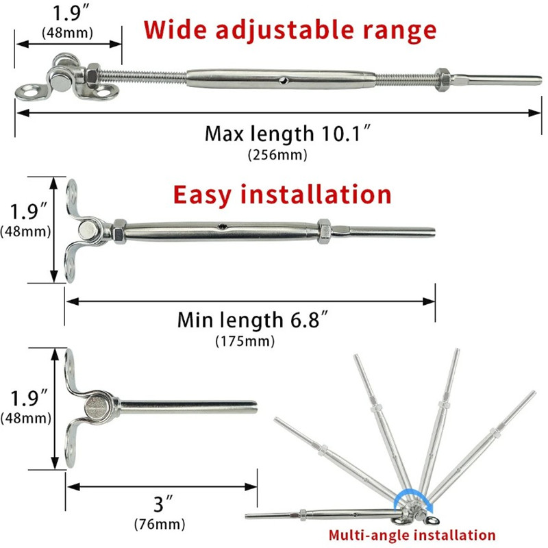 China Stainless Steel Cable Railing Toggle Kits Fittingstainless Steel