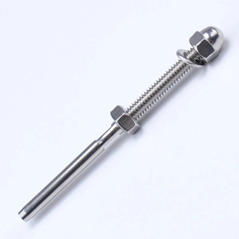 Swage Threaded Stainless Steel Cable Tensioner for 1/8'' and 3/16'' Cable