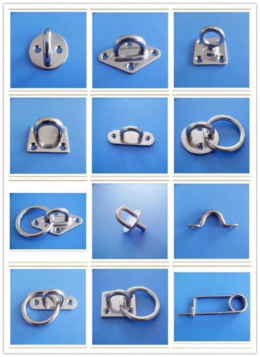 Stainless Steel Round Eye Plate with Ring