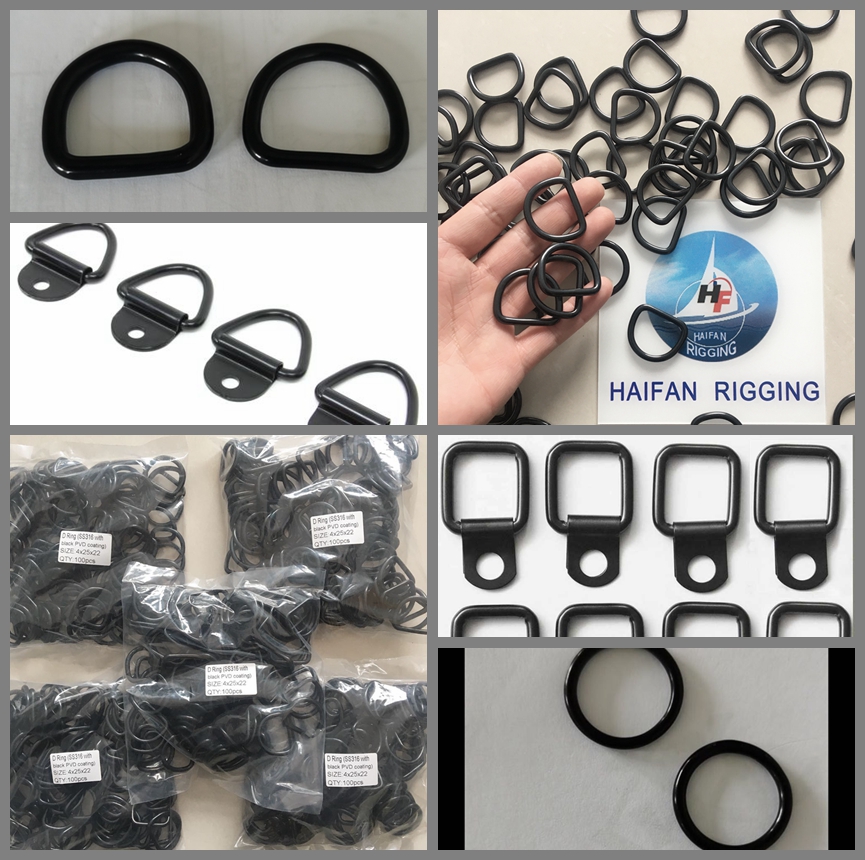 Stainless Steel Ring with Black PVD or Oxide Coating