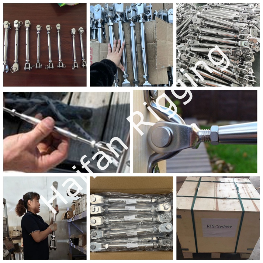 Stainless Steel Rigging Screw Closed Body Turnbuckle Jaw Jaw Type Turnbuckle Stainless Steel Rigging Screw Closed Body Turnbuckle Jaw Jaw Type Turnbuckle
