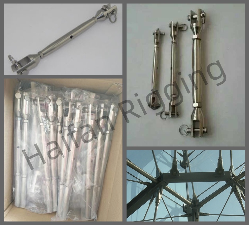 Stainless Steel Rigging Screw Machined Swaged Jaw and Swaged Stud Stainless Steel Rigging Screw Machined Swaged Jaw and Swaged Stud