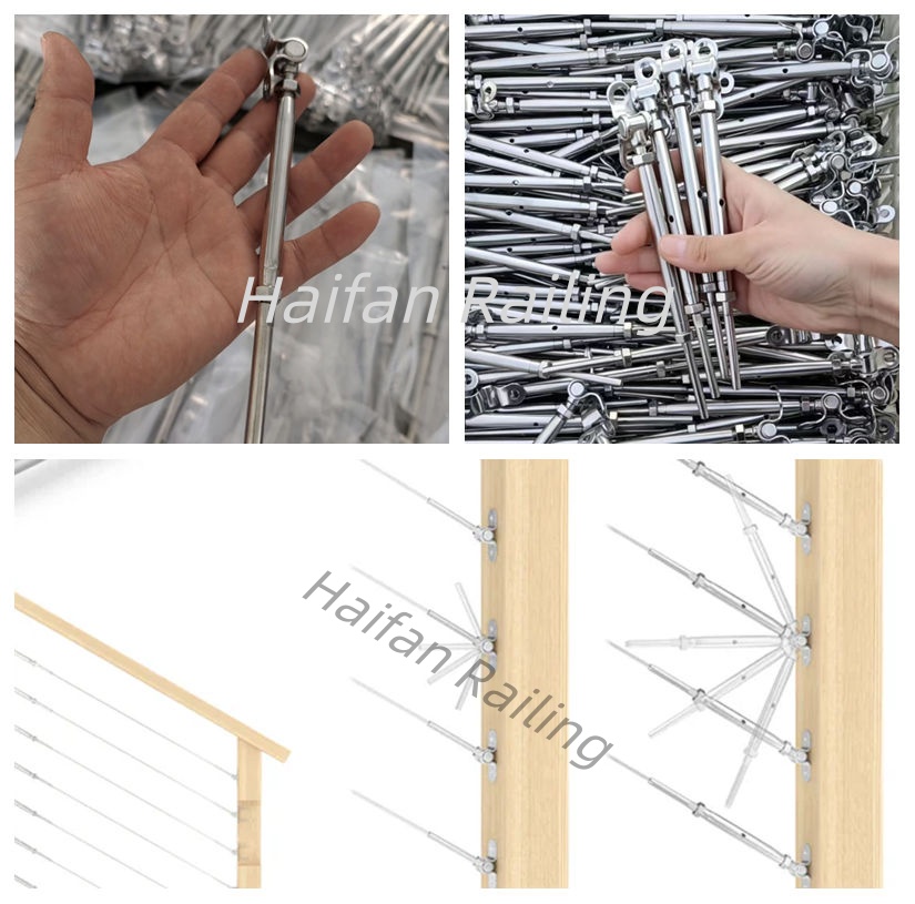 Swage Surface Mount Turnbuckle for Cable Railings Swage Surface Mount Turnbuckle for Cable Railings