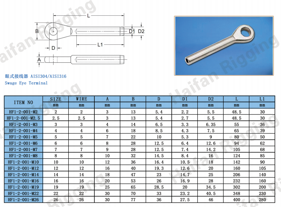 Swage Eye Terminal Swage Eye Terminal