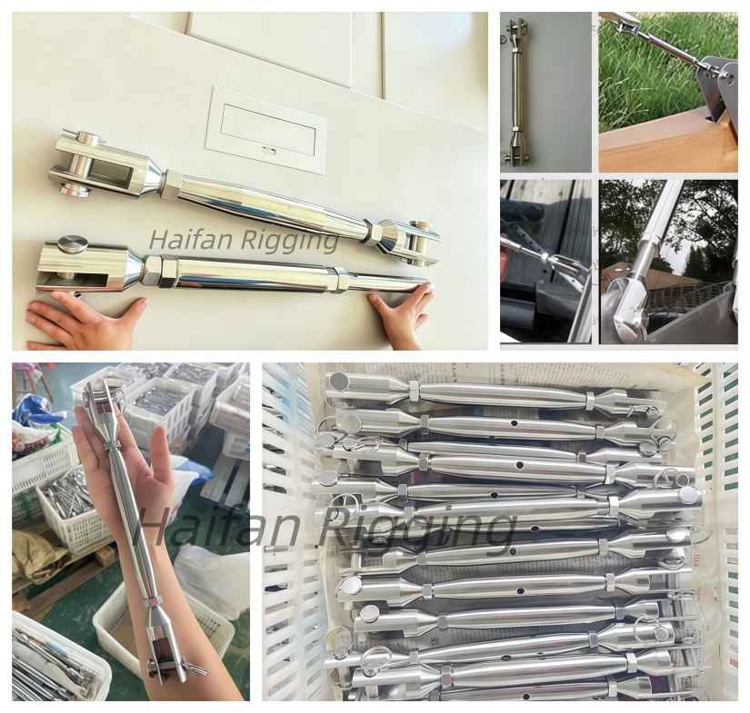 Stainless Steel Machined Fork and Fork Rigging Screw Stainless Steel Machined Fork and Fork Rigging Screw