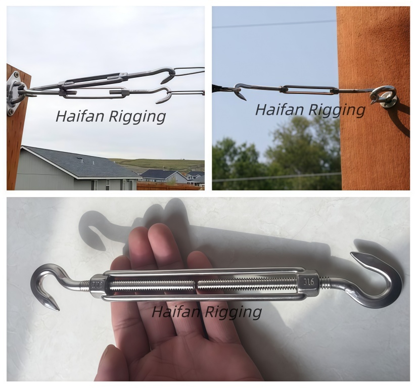 US Type Open Body Turnbuckle Hook and Hook US Type Open Body Turnbuckle Hook and Hook