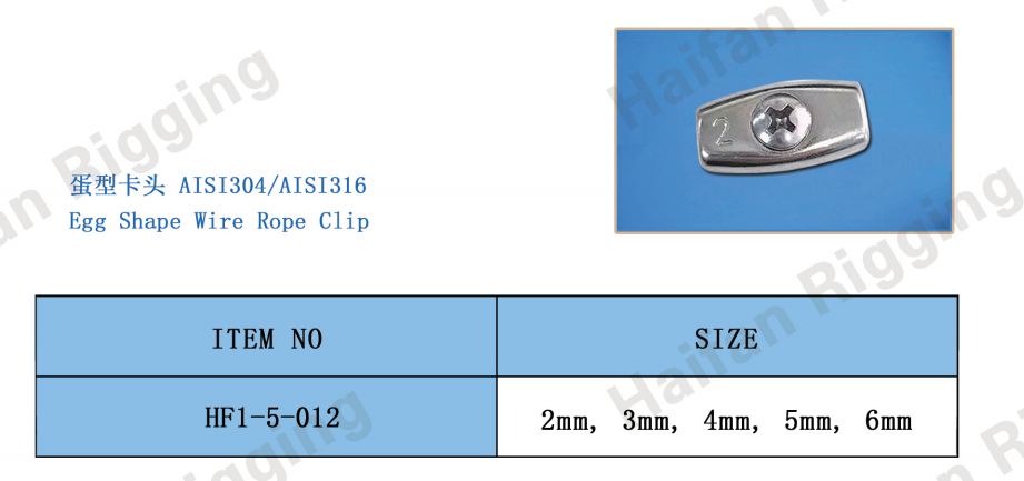 Egg Shape Wire Rope Clip Egg Shape Wire Rope Clip