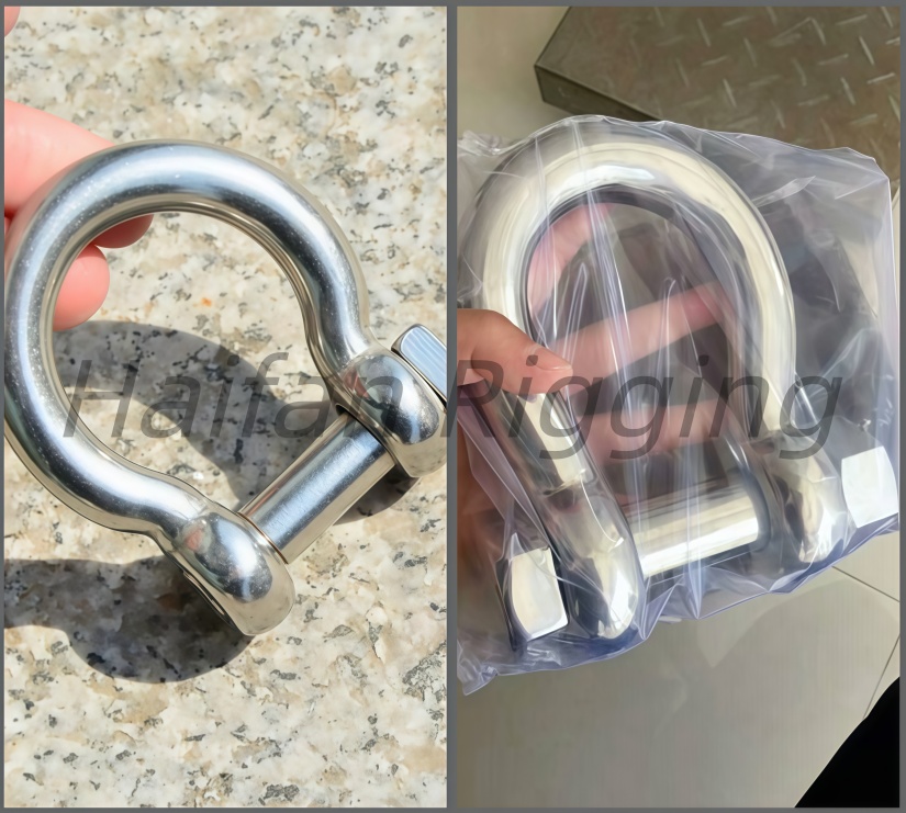 Stainless Steel Bow Shackle with Square Head Stainless Steel Bow Shackle with Square Head