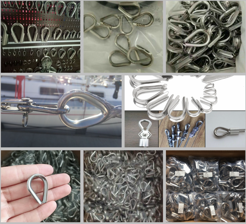 Stainless Steel DIN6899B Wire Rope Thimble Stainless Steel DIN6899B Wire Rope Thimble