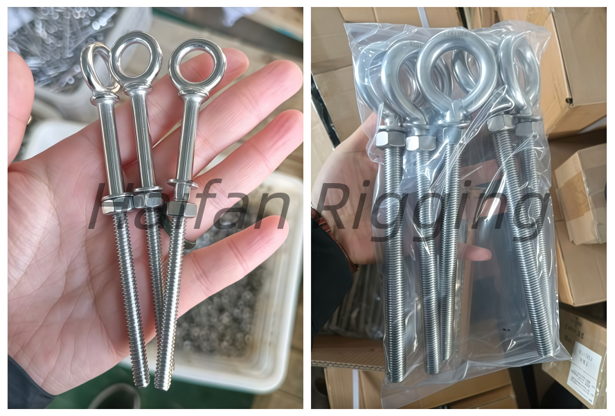 Long Shank Eye Bolt G277, with Washer and Nut Long Shank Eye Bolt G277, with Washer and Nut