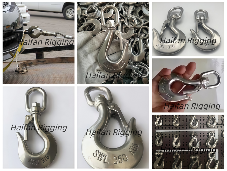 Heavy Duty Swivel Eye Hook with Latch Heavy Duty Swivel Eye Hook with Latch