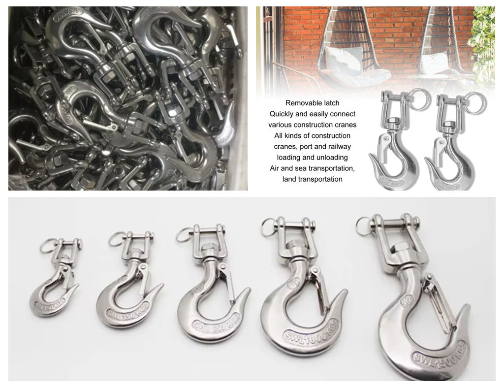 Clevis Hook Swivel Jaw Hook with Latch Clevis Hook Swivel Jaw Hook with Latch