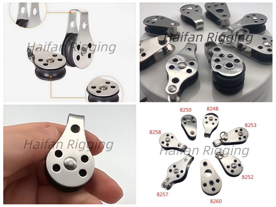 Marine Sailing Mini Single Nylon Sheave Pulley Block Marine Sailing Mini Single Nylon Sheave Pulley Block
