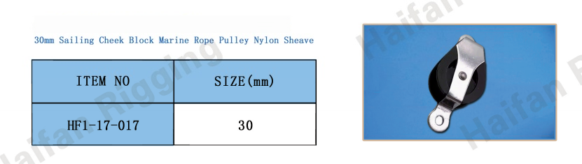 30 mm Marine 316 SS Block Rope Pulley Nylon Sheave 30 mm Marine 316 SS Block Rope Pulley Nylon Sheave