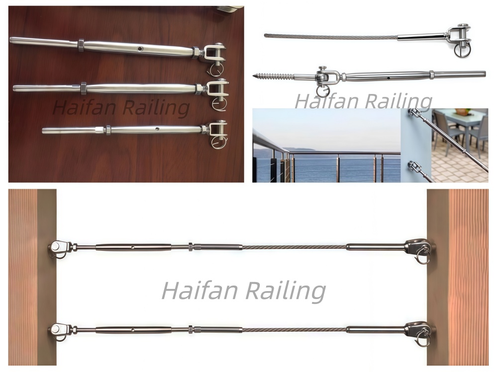 Jaw Swage Turnbuckle for Cable Railing