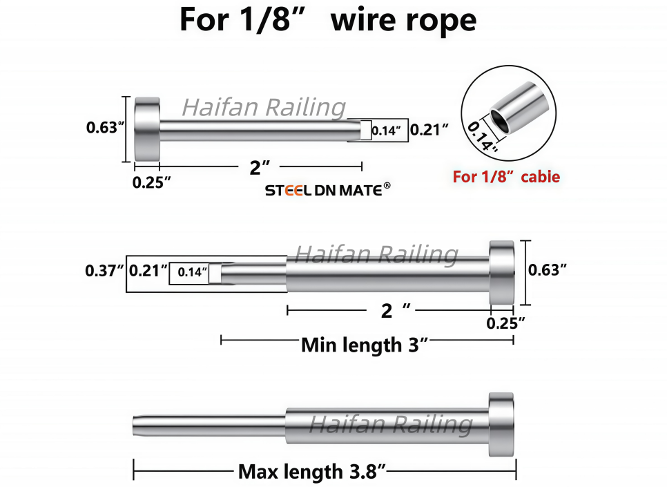 Invisible Cable Railing Hardware Kits Invisible Cable Railing Hardware Kits