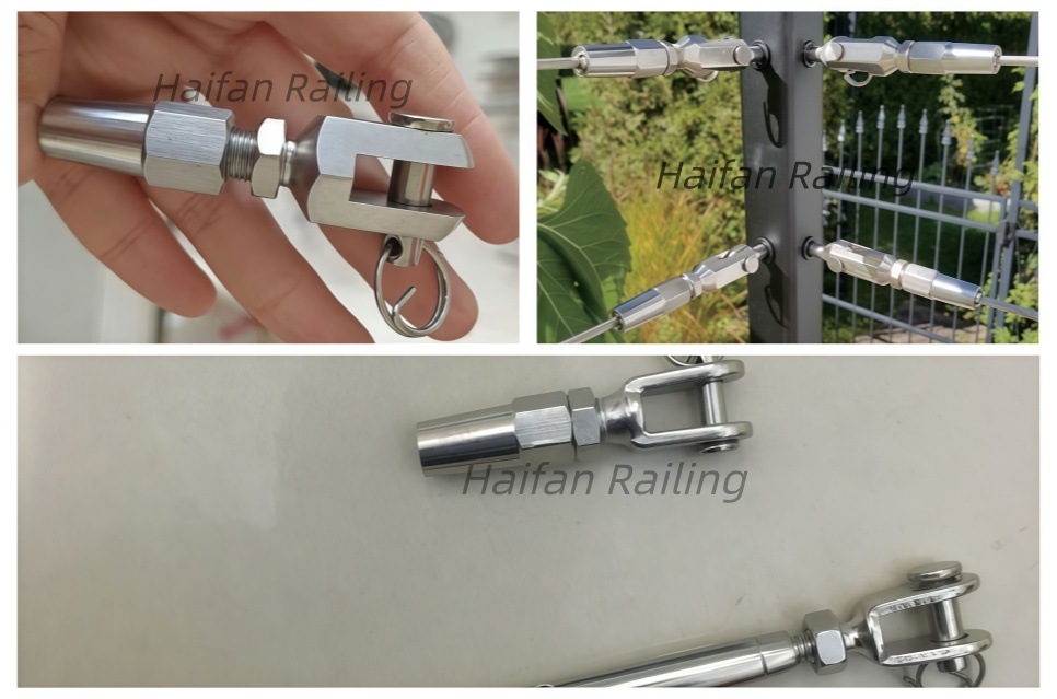 Cable Railing Hardware Swageless Jaw / Fork Terminal Cable Railing Hardware Swageless Jaw / Fork Terminal