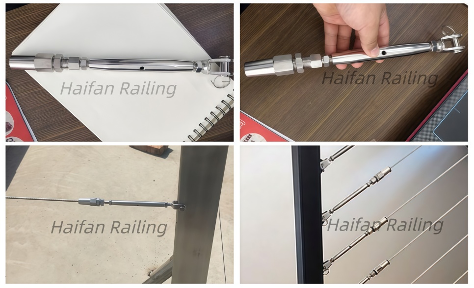 Cable Railing Swageless Jaw Turnbuckle Cable Railing Swageless Jaw Turnbuckle