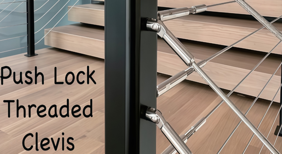 Swageless Push-Lock with Studs Terminal for Cable Railing Swageless Push-Lock with Studs Terminal for Cable Railing