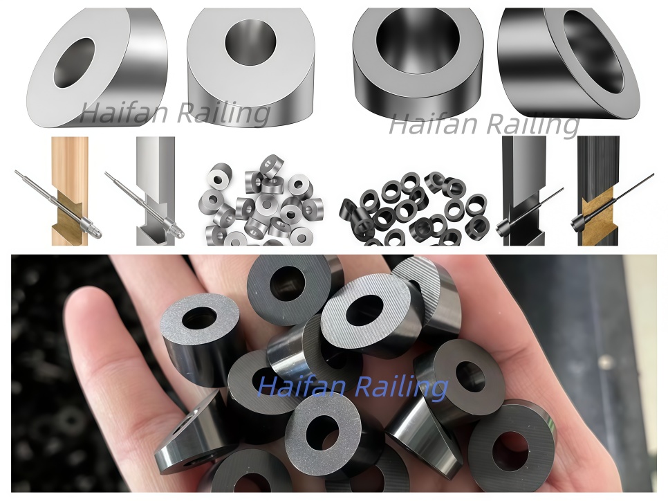 Angled Beveled Washers for Cable Railing Fittings