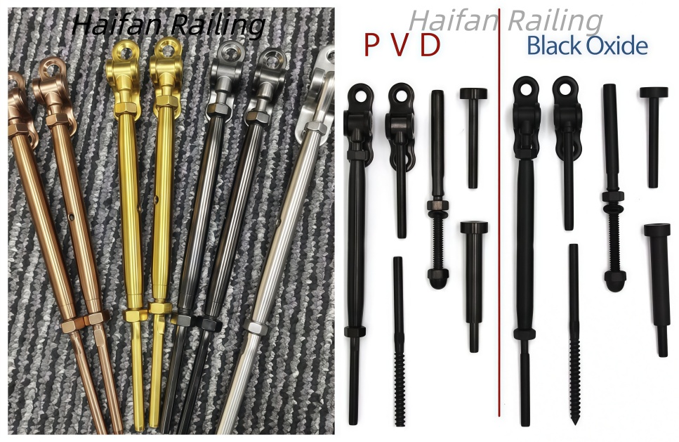 PVD Black Cable Railing Hardware