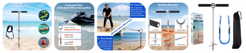 Single Spiral Piece Sand Anchor Single Spiral Piece Sand Anchor