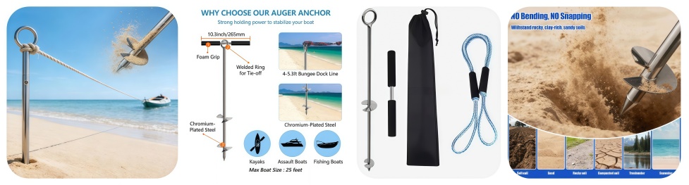Double Spiral Sheet Sand Anchor