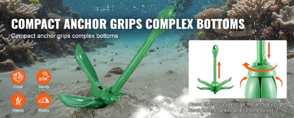 Green Sprayed Folding Anchor Green Sprayed Folding Anchor