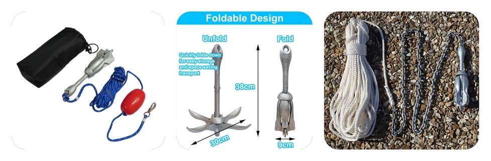 Galvanised Folding Anchor Set Galvanised Folding Anchor Set
