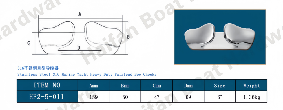 Marine Fairlead Bow Chock