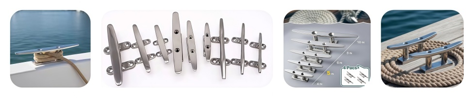 Open Base Boat Dock Cleat