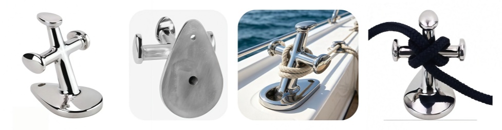 Heart-Shaped Single Cross Boat Dock Mooring Bollard