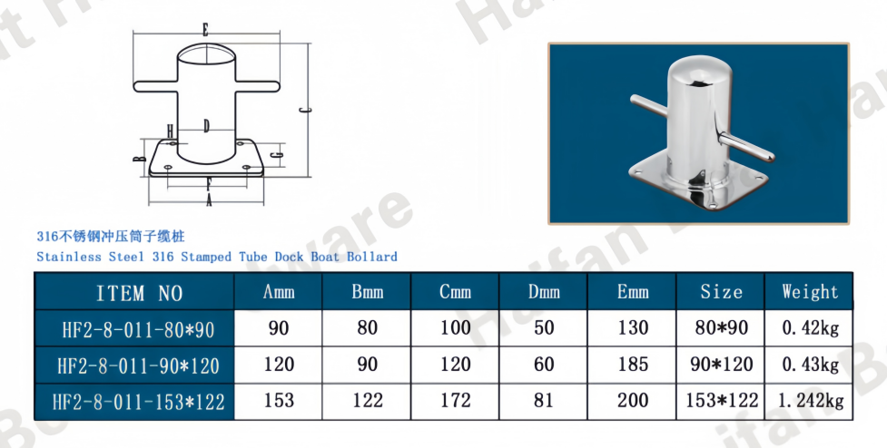 Barrel Dock Boat Bollard