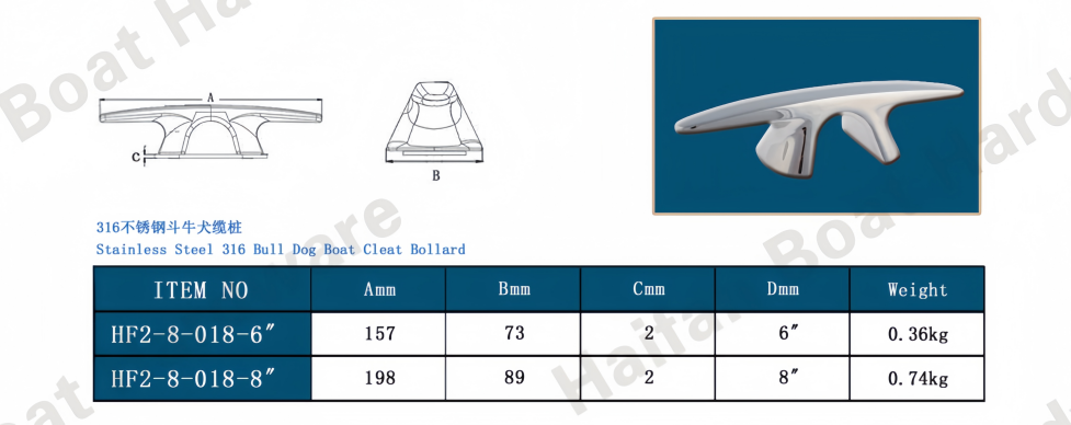 Bull Dog Boat Cleat Bollard