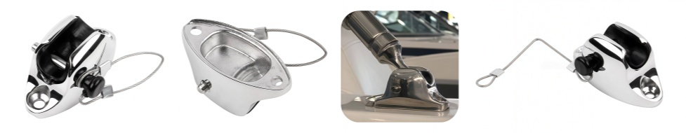 Bimini Top Deck Hinge