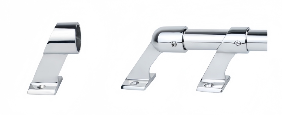 Long Neck Hand Rail Center Bracket Stanchion Long Neck Hand Rail Center Bracket Stanchion