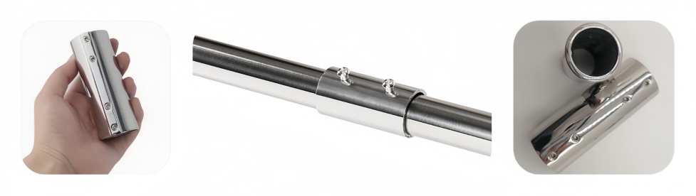 2-Way Inline Straight Sleeve Pipe Connector 2-Way Inline Straight Sleeve Pipe Connector