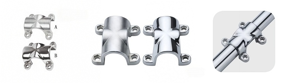 Marine Grade Cross Tube Clamp