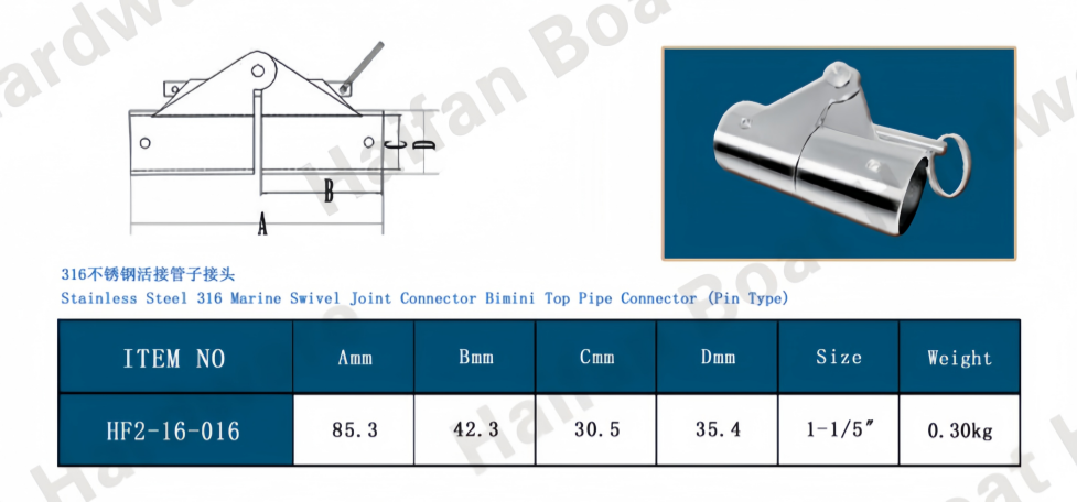 Folding Swivel Connector Boat Rail Tube Bimini Pipe Swivel Joint Fitting Folding Swivel Connector Boat Rail Tube Bimini Pipe Swivel Joint Fitting