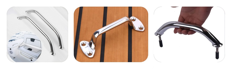 170mm Heavy-Duty Grab Hand Rail with Screw Studs 170mm Heavy-Duty Grab Hand Rail with Screw Studs