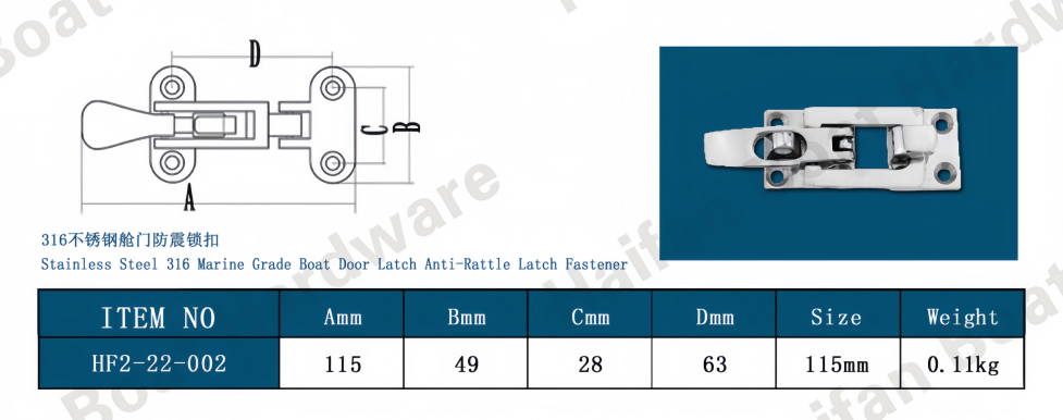 Lockable Hold-Down Anti-Rattle Toggle Clamp Latch