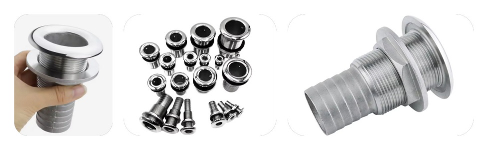 Stainless Steel Thru-Hull Fitting with a Hose Barb Stainless Steel Thru-Hull Fitting with a Hose Barb