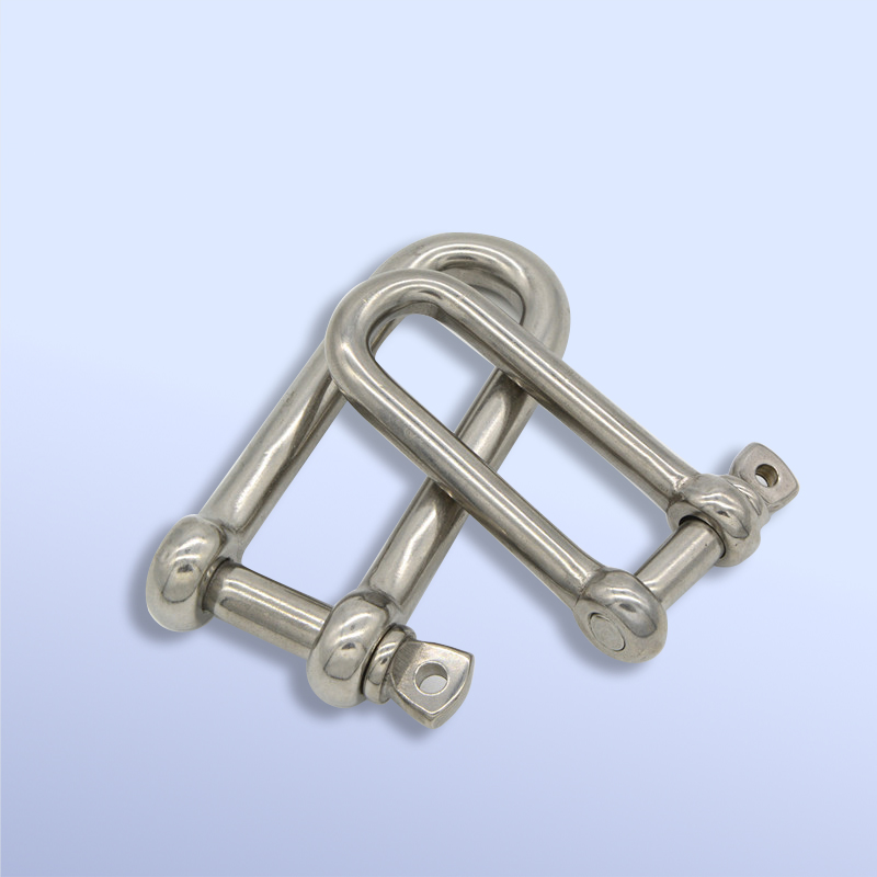 Stainless Steel Long D Shackle with Captive Pin 