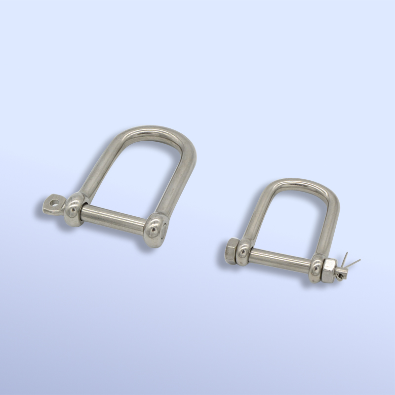 Stainless Steel Screw Pin Wide D Shackle