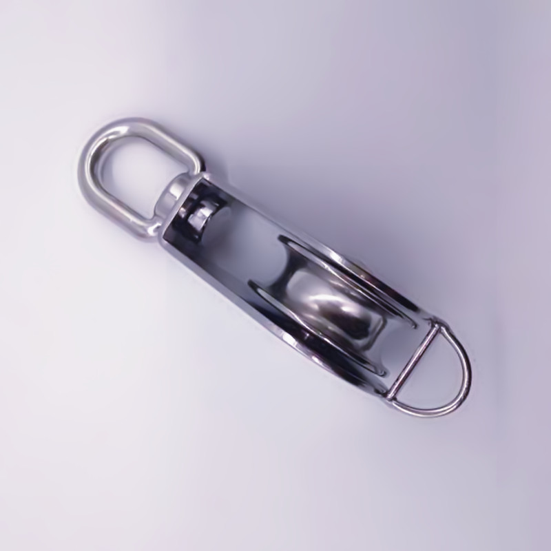 Stainless Steel Swivel Eye Pulley with Bottom Loop 