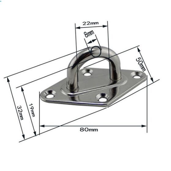 40pcs M8 Size Shading Sail Stainless Steel Fittings Sun Sail Shade Canopy Fixing Fittings Hardware Accessory Kit