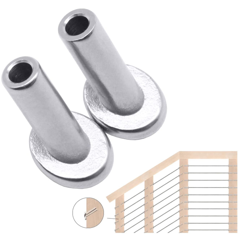 T316 Stainless Steel 30 Degree Angle Beveled Protector Sleeves Wood Post Protector