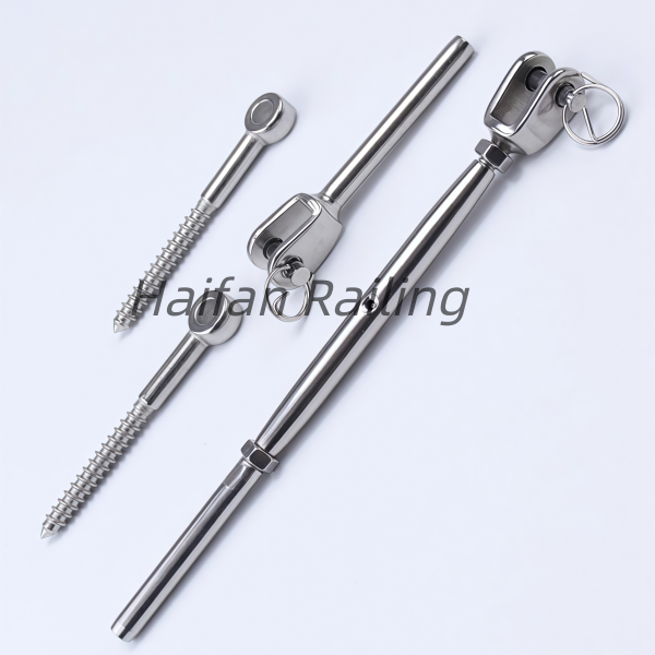 Stainless Steel Jaw Swage Stud Turnbuckle Balustrade Rigging for 1/8