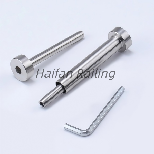 Cable Railing Kit Invisible Swage Threaded Stud Hex Head Fitting Receiver