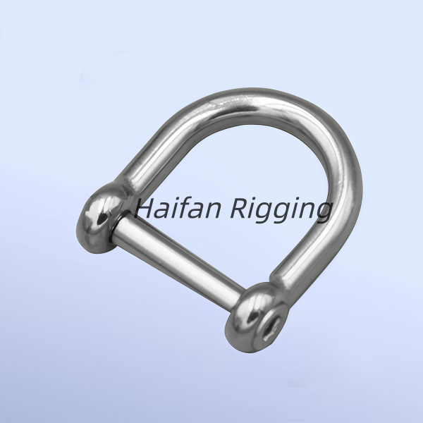 Stainless Steel Wide Dee Shackle with Inner Hexagon Pin